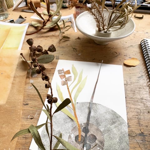Work in progress in Tara Axford's studio