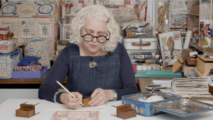 Anne Kelly in studio