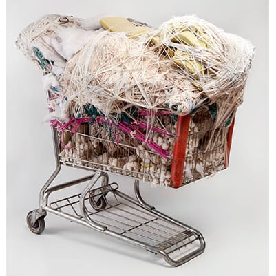 Figure 8 Untitled, 2003-2004; Fiber and Found Objects; 45 by 47 by 31; Collection of Orren David Jordan and Robert Parker; © Creative Growth Art Center; Photo: Addison Doty