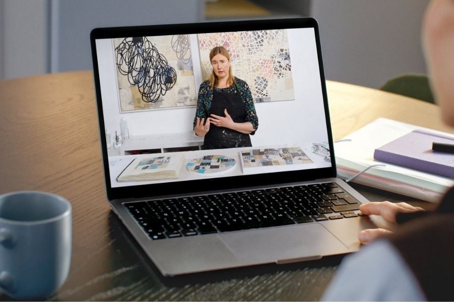 Kagemann Abstract Composition  laptop mockup