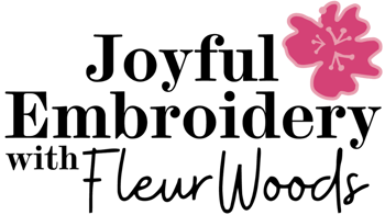 Woods Joyful embroidery logo