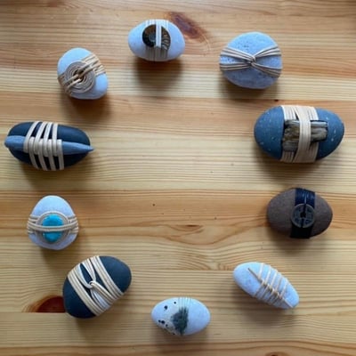 Wrapped stones - by Suzanne Martin - Student Success Story