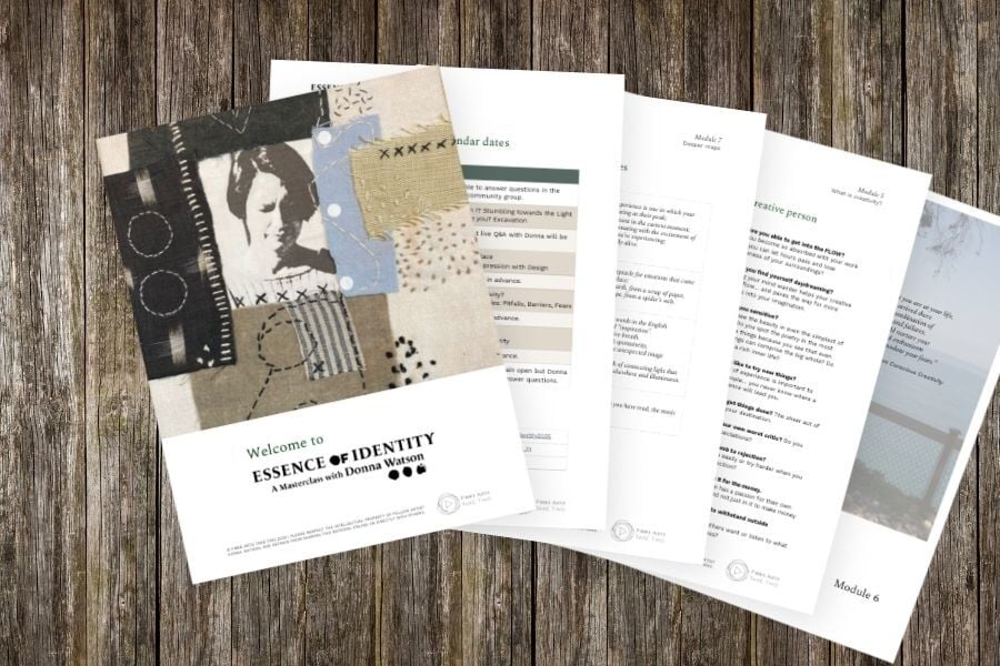 Five pages of the comprehensive workbook