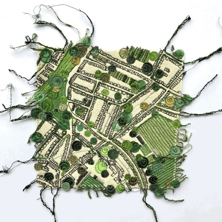 Embroidered landscapes: The art of Kate Tarling