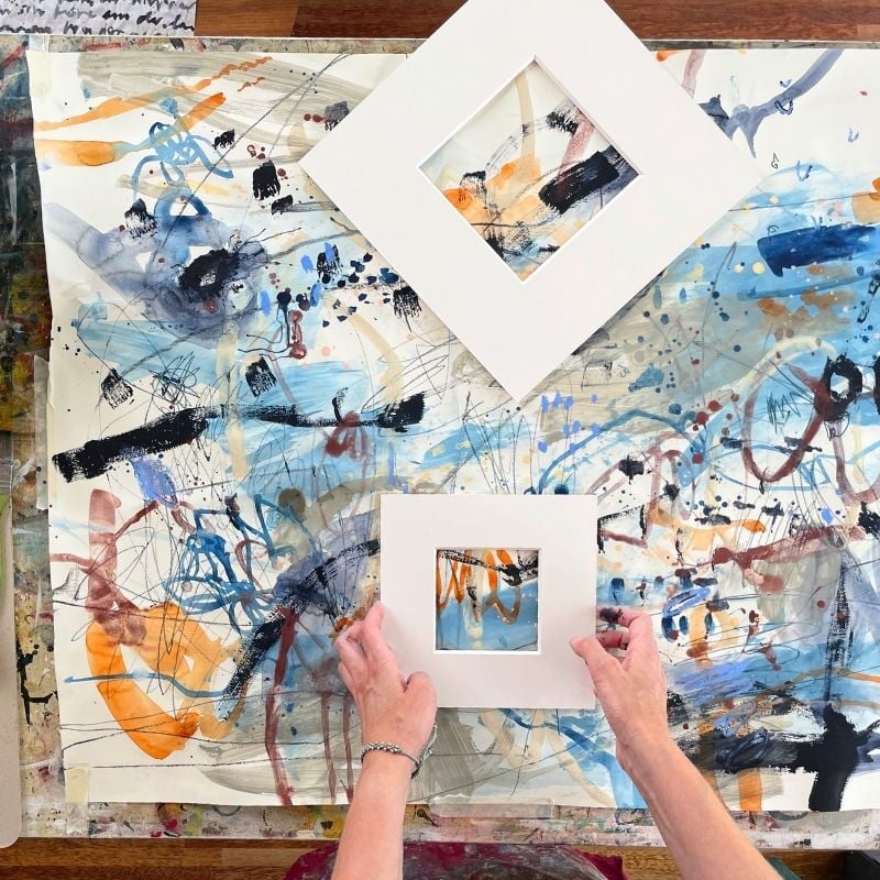 Kalien framing large artwork Kalien framing large artwork