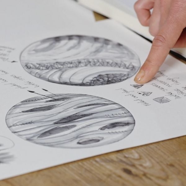 Tina Marais Pattern drafting sketch Tina Marais Pattern drafting sketch